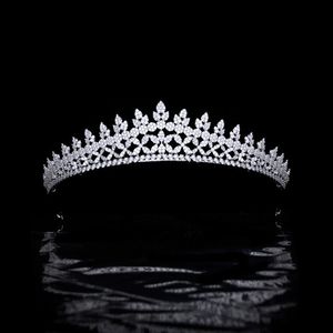 Pinces à cheveux Barrettes Forêt Série Micro-incrusté Zircon Mariée Mariage Couronne Bandeau Feuille Diadèmes Bijoux Accessoires HQ0409