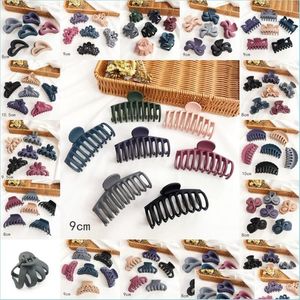 Pinces à cheveux Barrettes Texture givrée Pince à quille Pinces à cheveux Grande Coiffe Grip Dames Simplicité Curling Ornements En Épingle À Cheveux 1 7Bf Y2 Dhdhw