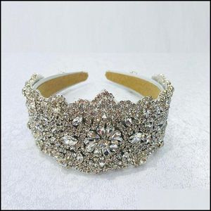 Haarclips Barrettes sieraden barokbreedte 10 cm mode bruiloft hoofdband steentjes voor vrouwen aessories sier color prom cadeau drop leveren