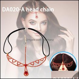 Pinzas para el cabello Barrettes Jewelry Est Head Chain Headwear Headpieces Aessories Prom Decoración Colgante para mujeres Drop Delivery 2021 1Sswx