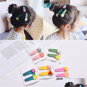 Pinces À Cheveux Barrettes Coréen Mignon Fruits Légumes En Épingle À Cheveux Abeille Bonbons Doux Marguerite Fleur Clip Bangs Accessoires Coiffure Bijoux Drop Dhvnj