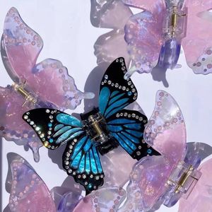 Pinces à cheveux Barrettes coréen élégant mode de Noël papillon griffes Grip chapeaux pour femmes fille bijoux requin Clip 2023 230512