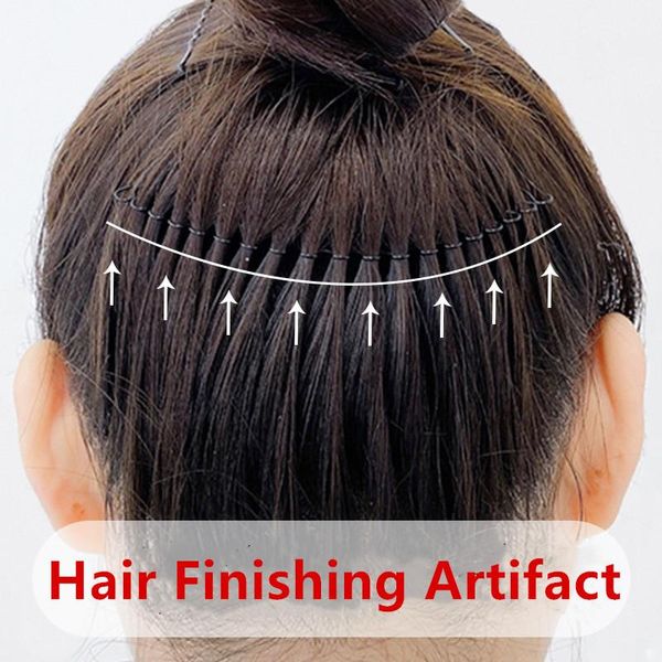 Pinzas para el cabello Barrettes Estilo coreano Profesional Mujer Rollo Negro Curva Clip Pin Invisible Bang Fringe Peine Accesorios Acabado Artefacto