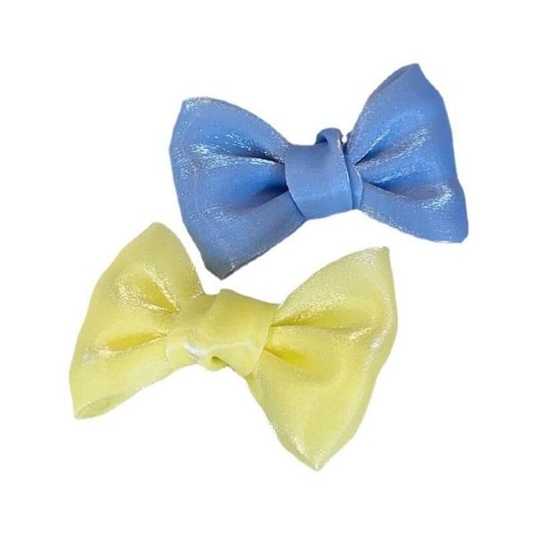 Pinzas para el cabello Barrettes Coreano Dulce Color sólido Arcos Clip para niños Niñas Boutique Horquillas hechas a mano Barrette Headwear Accesorios para el cabello Gota