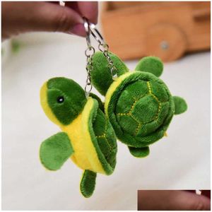 Haarspeldjes Haarspeldjes Kleine Schildpad Zachte Pluche Pop Sleutelhanger Leuke Cartoon Schildpad Tas Hanger Kinderen Speelgoed Auto Sleutelhangers Mannen vrouwen Dro Dhuxn