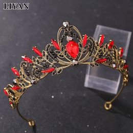 Pinces à cheveux Barrettes LIYAN Luxe Vintage Femmes Mode Couronnes Diadèmes De Mariée Diadèmes Bandeaux Lady Accessoires De Mariage Bijoux Cadeaux 230619