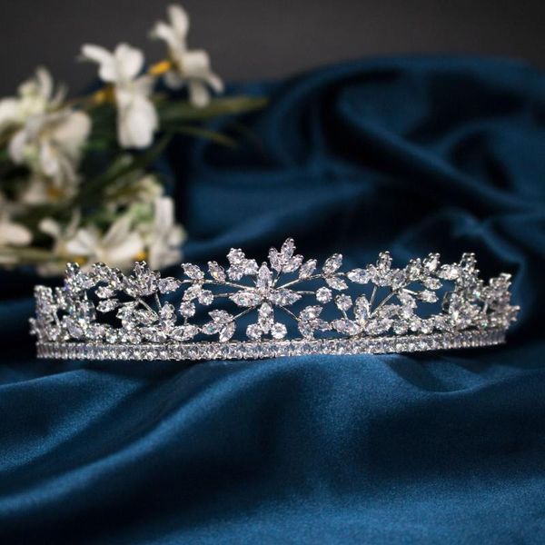Pinzas para el cabello Barrettes Coronas nupciales de lujo Sombreros elegantes Ropa de baile Joyería de boda Diademas de cristal