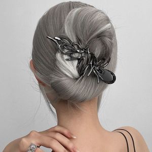 Haarclips Bronrettes Luxe Hollow Out Metal Hair Claw For Women Girls Geometrisch Haar Crab Vrouw Vintage Bowknot Catch Clip Fashion Y2K Accessoires 230517