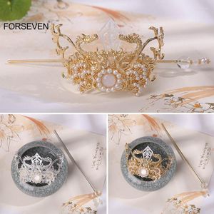 Haarclips Barrettes Retro Hairspins Sticks Bun Holder voor vrouwelijke mannen Chinese stijl Headpieces Luxe tiara's en Crowns Hairbandshair Tris22