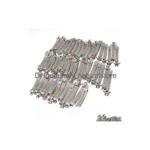 Haarclips Bronrettes Sier kleur 80 mm metalen Franse bogen