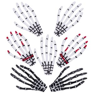 Haarclips Barrettes Skeleton Hands Bot Sturdy SKL Hand Clip Haarspeld Fashion Zombie Rock Horror For Women Girls Accessori Bdejewelry AMH4L