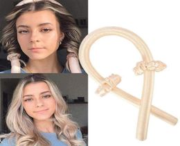 Clips de cheveux Barrettes Slik Satin Curler à chaleur Bandeau de cureur pour les femmes Enveloppez les filles de ruban de curling