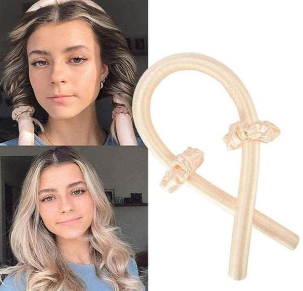 Clips de cabello Barrettes Slik Satin Curler Diadema de curador para mujeres Caderas Cading Girls Scrunchies ACCESORIOS DE CABEZA4643882