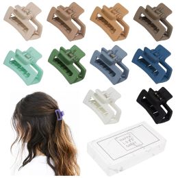 Pinces à cheveux Barrettes petite griffe pour femmes filles minuscule mince/moyenne épaisseur 1 5 pouces mini mâchoire mat Rec pince antidérapante avec cadeau Jiaminstore LL