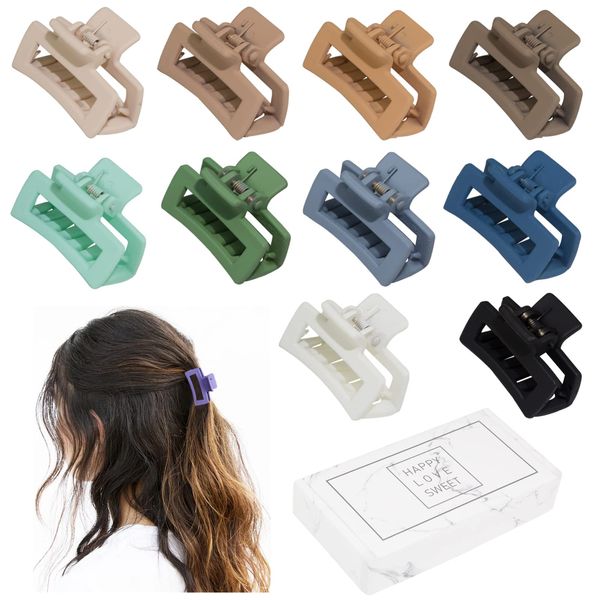 Pinces à cheveux Barrettes petite griffe pour femmes filles minuscule mince/moyen épais 1 5 pouces mini mâchoire mat Rec pince antidérapante avec cadeau Jiaminstore Amzwz