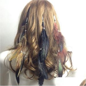 Haarspeldjes Haarspeldjes Vintage Veer Haarspeldjes Indiase Bb Clip Vrouwen Mode-sieraden Haarspeldjes Mix 3 Kleuren Groothandel Drop Delivery Dh7Za