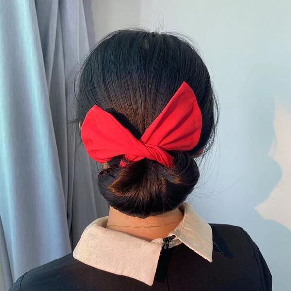 Pinzas para el cabello Barrettes Mujeres Anudadas Moño diestro Bandas con estampado de verano Diadema con lazo Dulce fabricante de trenzas Horquilla 14 colores Diademas Accesorios