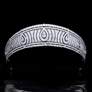 Haarclips Barrettes Ymor Stijlvolle bruidshoofdkleding Kristallen Bruiloftaccessoires Quincenera Party Band Brides Crown Tiaras