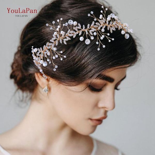 Clips de cabello Barrettes YouLapan HP233 Accesorios de boda de cristal Diebre Diebre Niña de flores Piezas Mujeres Tiara Joya de novia