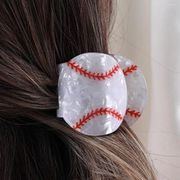 Hair Clips Baseball Design Acryl Claw for Girls and Women Secure Houd Houd Ponytails Duurzaam Stijlvolle accessoire Trendy 1 PCC