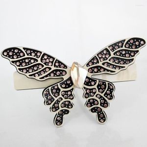 Haarclips Big Butterfly Barrette - Klassieke clipaccessoire voor vrouwen Meisjes Fine Crystal Ornament Sieraden Dik