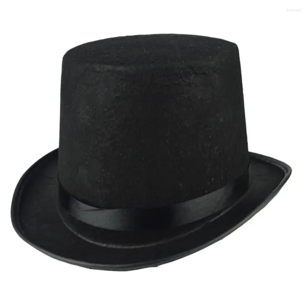 Pinces à cheveux chapeau melon noir, accessoire de déguisement de magicien pour hommes adultes, fête fantaisie