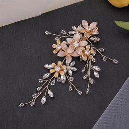 Clips de cheveux Bridal Luxurious Side Hairpins Color Retention Richestones Clamps for Women Birthday Stage Party Show Decoration