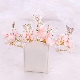 Pinces à cheveux diadème de mariée fait à la main, accessoires de robe en perles, fleur coréenne Sen mariage NA