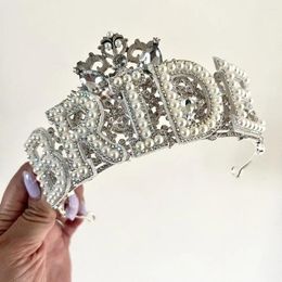 Pinces à cheveux mariée pour être diadème bandeau douche nuptiale poule faire fête accessoires couronne de mariage