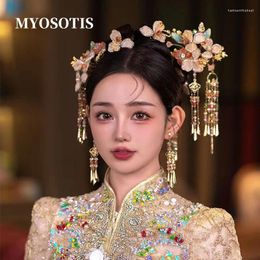 Clips de cheveux mariée Xiuhe coiffure légère couleur chinois classique cloche hanfu accessoires de mariage