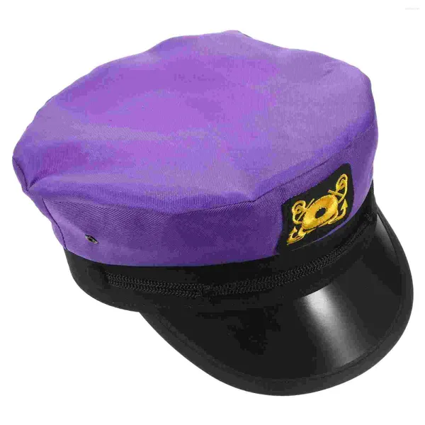 Coupes de cheveux Captain Yacht Sailor Hat ACCESSOIRES DE VENSEMENT A réglables (violet) Caps Caps pour hommes Femmes Ocean Polyester Party