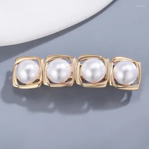 Pinzas para el cabello quimera elegante perla francesa pasador coreano cuenta para mujeres señoras aleación de Metal horquillas Pins abrazadera joyería de moda