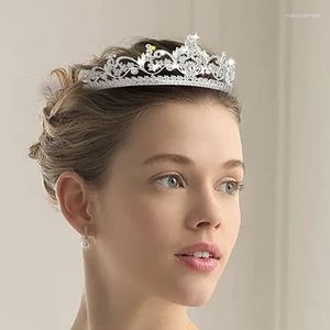 Haarspeldjes Kleurrijke Bruiloft Tiara Kroon Trending Accessoire Bruidsaccessoires Dames Luxe Hoge Optochtkronen