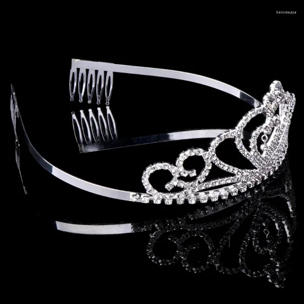 Pinces à cheveux peignes simples pour femmes, peigne latéral de mariage, accessoires en forme de cœur en cristal pour mariée et demoiselles d'honneur