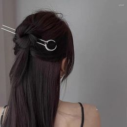 Pinces à cheveux croissant épingle à cheveux chinois pour femmes Style ancien bâton en forme de U accessoires tempérament femme mariage tête bijoux