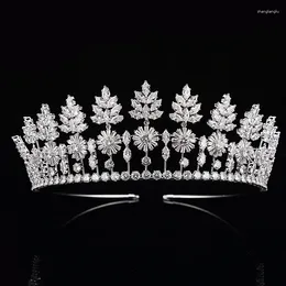 Pinces à cheveux couronne HADIYANA magnifiques cristaux princesse diadème nuptiale diadèmes de mariée accessoires de mariage BC4950
