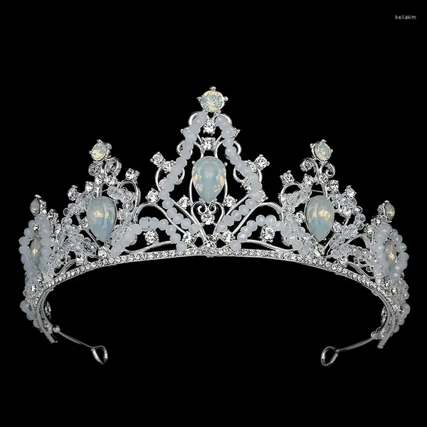 Pinces à cheveux couronne HADIYANA diadème à la mode femmes accessoires de mariée de mariage princesse digne luxe strass bijou BCY8922 cadeaux