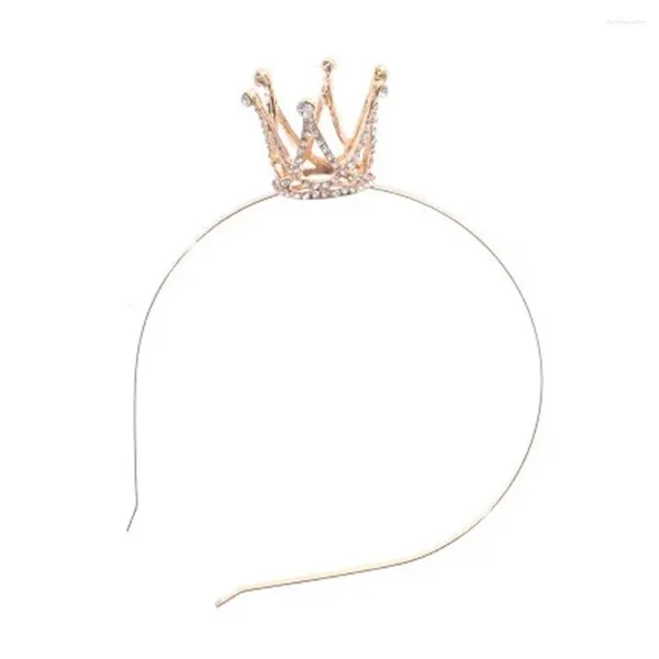 Pinzas para el pelo, corona, Tiara, diademas de princesa para niños, accesorios para niñas pequeñas con diamantes de imitación, joyería de cumpleaños para bebés