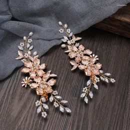 Haarclips Crystal Bridal Headpiece Floral Wedding Vine Clip Party Prom Jewelry Brides accessoires