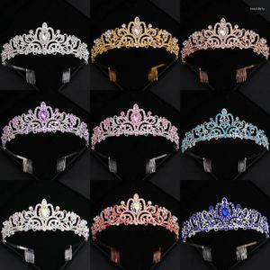 Haarclips Crystal Bridal Tiaras en Crowns Rhinestone Prom Diadeem Crown For Women Wedding Accessories Sieraden Tiara cadeau