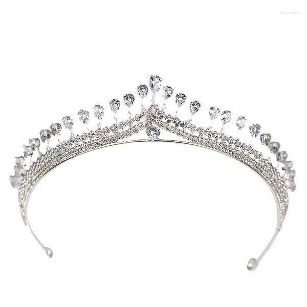 Clips de cheveux Crystal couronne belle apparence costume bijoux