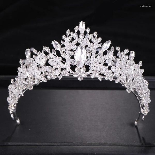 Clips de cheveux Crystal Crown Tiara Ornements Bridal ACCESSOIRES ACCESSOIRES DES COURTES DE MARIE