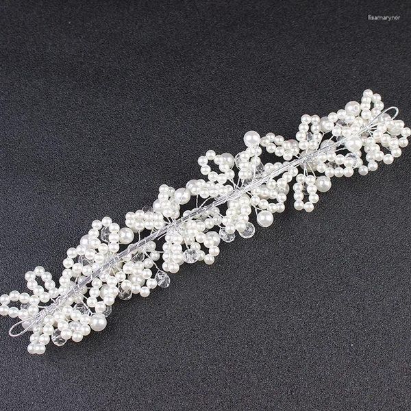 Pinces à cheveux en perles de cristal, bandeau de mariée, couronne de fleurs, robe de mariée, couvre-chef, accessoires de tête pour enfants