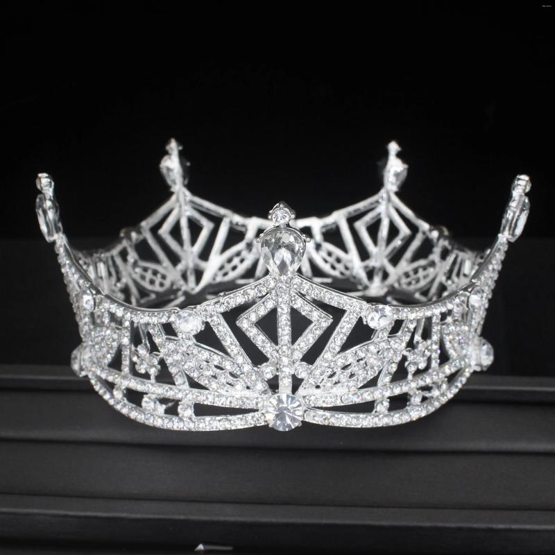 Haarclips Crystal Tiara Crown Königin King Tiaras und Strass Festzug Diadem für Frauen/Mädchen Hochzeit Braut Kopfschmuck Accessoires