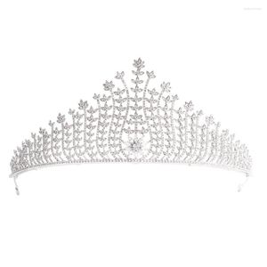 Pinces à cheveux en cristaux de zircone cubique, diadème royal de mariée, couronne de diadème pour femmes, accessoires bijoux de bal, CH10016