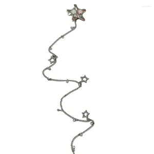 Haarspeldjes Decoratieve Fringe Oorbellen Bling Chain Voor Vrouwen Meisje Y2K Barrette Crystal Extension Cool Dropship