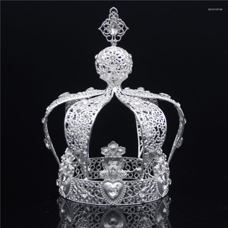 Hårklämmor designer Royal Crown för fest födelsedagstårta kronor och tiaras doll brud bröllop smycken ornament diadem