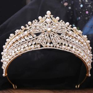 Pinces à cheveux DIEZI élégant luxe mignon grand nœud papillon cristal perle diadème couronne pour femmes filles princesse mariage accessoires de fête de mariée