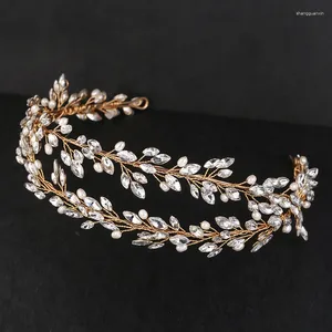 Haarspeldjes Dubbellaags Bruidskroon Bruiloft Tiara Stuk Zoetwaterparels Vrouwen Haarband Meisjes Accessoires Handgemaakt