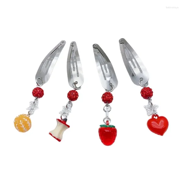 Clips de cheveux Clip durable à la mode étoile Fruit Pendant Accessoire de ciels pour la fête quotidiennement